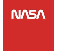 NASA Worm White Logotype T-Shirt - Red - M