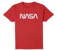 NASA Worm White Logotype T-Shirt - Red - XXL