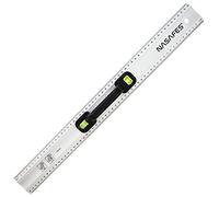 Nasafes Aluminium Straight Edge Ruler with Handle, 55cm, Modern, Solid Metal