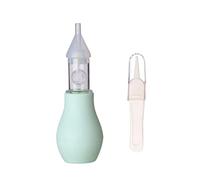 Nasal Aspirator for Babies - 1 Piece Hospital Silicone Bulb Red Suction Cleanable and Reusable Nasal Cleaner for Infants Red and Slime for Newborns (Pink/Blue)