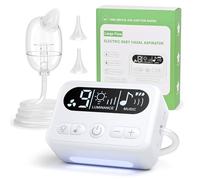 Nasal Aspirator for Baby, 68 KPa Strong Suction & 9 Suction Levels Nose Sucker, Electric Nose Cleaner for Toddler & Newborn, Soothing Light & Lullabies, BPA Free Silicone Tips