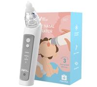 Nasal Aspirator for Baby, Baby Nose Sucker, Electric Nasal Aspirator for Toddler, Baby Nose Cleaner with 3 Silicone Tips, Adjustable Suction Level and Music Volume