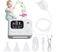 Nasal Aspirator for Baby, Bestcool Baby Nose Sucker with 3 Soft Silicone Tips, 9 Adjustable Suction, Soothe Light and Lullabies, Reusable Electric Nose Cleaner, USB Rechargeable, Easy to Use and Clean