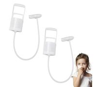 Nasal Aspirator for To ddler, 2Piece Strong Suction Manual Nose Cleaner, Anti-Backflow Snot Sucker Pump, Reusable Booger Remover for Mucus & Congestion Relief, Hand Puller Clogged Passages and Boogers