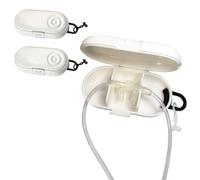 Nasal Cannula Storage Box - Portable and Hygienic Solution for Nose Glasses Wearers Suitable for Travel or Home | 2 White Boxes