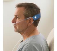 Nasal Cannula Strap Ear Savers, Ear Protectors for Oxygen Tubing, Cannula Headband Strap, Secure Fit to Prevent Ear Soreness (Blue)