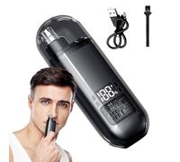 Nasal Clipper, Electric Nose and Ear Removal, Wireless Device with Digital Display, Waterproof Accessories Kit for Eyebrows and Face Forehead