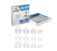 Nasal Dilator Nose Vents Pack of 12 - Mixed Types & Sizes - Anti-Snore Aid