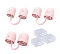Nasal Dilators Separator, Anti Snoring Devices, 3 Pcs Silicone Nose Dilator Set (S M L), More Airflow for Better Breathing & Against Nasal Congestion, Guaranteed Fit, Day & Night, Reusable (Pink)