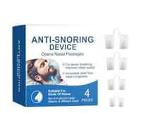 Nasal Dilators Set - 3x1.4x1.8cm Silicones Snore Relief Insert 4pcs, Breathing Support Device | Reusable Anti Snorings Aids for Quiet Sleep Comfort Night Rest Improvement Use