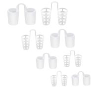 Nasal Dilators Snoring, 8Pcs Snoring Aids for Men and Women, White Silicone Nose Vents Nasal Dilators Breathing, Anti Snoring Devices Nose Opener 4 Size for Nighttime Sleep Comfort (4Hollow, 4Solid)