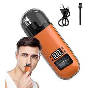 Nasal Hair Clipper, Electric Hair Clipper for Men | Wireless Rechargeable Machine with Digital Display and Waterproof for Cutting and Removing