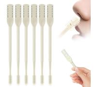 Nasal Hair Cutter, 2026 New Nose Hair Trimmer for Men Women, 360° Rotating Portable Manual Nose Hair Remover, Double Sided Noses Hairs Knife Travel Essentials (Beige, 6Pcs)