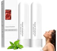 Nasal Inhaler, Memory Boost Inhaler, Anti-Aging Nasal Inhalation, Portable Nasal Suction Stick, Clean Your Nose and Enjoy Fresh Air, Natural Ingredients Nasal Inhaler for Men and Women (2)