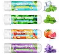 Nasal Inhaler Stick - Dual Scented Inhaler for Instant Refreshment, Mental Clarity & Energy Boost, Easy to Use for On-The-Go, Natural Nasal Inhaler