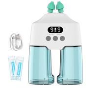 Nasal Irrigation System Electric Nasal Irrigator Smart Display Nasal Sinus Rinse Machine | Dual Water Tanks 9 Suction & Water Flow Modes, Sinus Relief Runny Nose, Nasal Congestion, Itching Nose