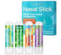 Nasal Stick 4 Pack, Nasal Inhaler Stick Instant Relief Boost Energy from Nasal Congestion and Easy Breathing with Refreshing, Cool Feeling Perfect for Work, Study or Travelling