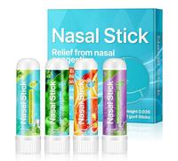 Nasal Stick, Pack of 4 Portable Inhaler Pens for the Nose, Instant Relief for Nasal Congestion and Easy Breathing with Refreshing, Cool Feeling for Study, Work or Travel