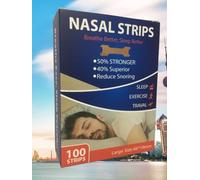 Nasal Strips - 100 Count Nasal Strip for Snoring,Extra Strength Nasal Strips Instantly Relieves Nasal Congestion Nasal Breathing Strips to Improve Sleep