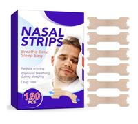 Nasal Strips, 120 Pieces Drug-Free Nose Strips to Stop Snoring and Relieve Nasal Congestion Improves Sleep Nasal Strips Snoring Anti Snore Strips