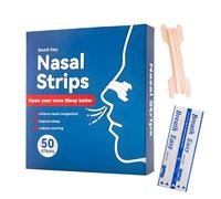 Nasal Strips 50 Piece, OIHCAZ Nose Strips for Breathing Right Way, Anti Snoring Strip Devices for Men and Women, Drug-Free Breathing Aids for Sleep & Sport