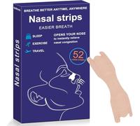 Nasal Strips, 52Pcs Snoring Strips for Men and Women, Nose Strips Anti Snoring Devices, Helps Reduce Snoring, Instantly Relieves Nasal Congestion & Improves Sleep, Anti Snore Strips Drug-Free