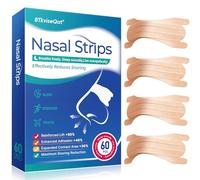 Nasal Strips 60 Pieces New Snoring Aids for Men and Women with 3 Flexible Support Straps Nose Strips for Breathing Snore Strips Anti Snoring Devices Nose Tape for Travel, Sleep & Sports