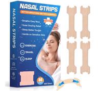 Nasal Strips 80 Pieces, Anti Snoring Nose Strips, Snoring Aids for Men & Women, Drug-Free Relief for Blocked Nose from Colds & Allergies, Promotes Smooth Breathing for Travel, Sleep & Sports