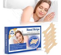 Nasal Strips 80 Pieces,Nose Strips for Breathing & Snoring Relief,Anti Snoring Strips Drug-Free,Relieve Blocked Nose Due to Colds or Allergies,for Better Sleep and Sports,Men & Women