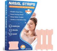 Nasal Strips 80 Pieces, Nose Strips Nose Breathing Strips, Snoring Aids for Men & Women, for Blocked Nose from Colds & Allergies, Promotes Smooth Breathing for Travel, Sleep & Sports