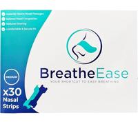 Nasal Strips for Breathing 30 Pieces Medium - Natural Nose Strips for Easier Breathing, Snore Relief & Night-Time Support | Nasal Breathing Aid, Anti-Snore Strips, Skin-Friendly, Flexible
