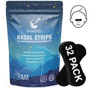 Nasal Strips for Sleeping (32 PACK) - NEW Extra Strength Anti Snoring Nose Strips & Nose Tape and Nasal Dilator, Anti Snoring Devices Solution - Instant Relief from Nasal Congestion, Hypoallergenic, M
