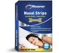 Nasal Strips for Sleeping, Large 100 Pack - Perfect Nose Strips for Breathing and Snoring Solution - Best Anti-Snoring Strips for Stuffy Nose Relief, Congestion and Right Breathe