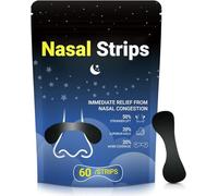 Nasal Strips for Snoring - Extra Strength Nose Strips for Breathing Day and Night Use with Strong Adhesion - Stops Snoring, Improves Sleep and Workout Performance - Comfortable for Men & Women - 60ct