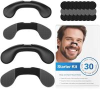 Nasal Strips for Snoring | Extra Strength Snoring Solution Nose Strips | Improve Breathing and Sleep Quality (30 Count, Black)