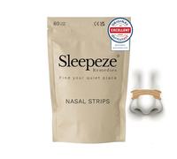 Nasal Strips Large x60 Beige, Dermatological Tested Snoring Devices, Nose Strips for Breathing, Anti Snore Devices, Snoring Aids for Men and Women, Helps Reduce Snoring Drug Free, Sleepeze Remedies