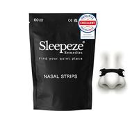 Nasal Strips Large x60 Black, New Packaging Design, Snoring Devices, Nose Strips for Breathing, Anti Snore Devices, Snoring Aids for Men and Women, Helps Reduce Snoring Drug Free, Sleepeze Remedies