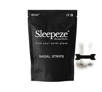 Nasal Strips Medium x60 Black, New Packaging Design, Snoring Devices, Nose Strips for Breathing, Anti Snore Devices, Snoring Device for Men and Women, Helps Reduce Snoring Drug Free, Sleepeze Remedies