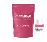 Nasal Strips Medium x60 Pink, New Packaging Design, Snoring Devices, Nose Strips for Breathing, Anti Snore Devices, Snoring Device for Men and Women, Helps Reduce Snoring Drug Free, Sleepeze Remedies