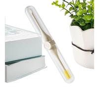 Nasal Trimmer for Women - Double Edged Scissors - 360 Degree Rotating Manual Nose Trimmer with Cleaning Brush - For Makeup Preparation Bath & Travel