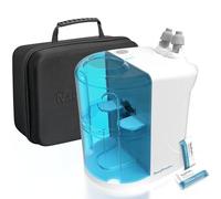 NASALFRESH MD Premium Bundle - Dual Powered Nasal Irrigation System - Sinus Decongestant Relief System - 60 Saline Packets, Case, 2 Sets of Nose Pillows - Snoring Remedy