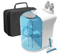 NASALFRESH MD Premium Bundle - Dual Powered Nasal Irrigation System - Sinus Decongestant Relief System - 60 Saline Packets, Case, 2 Sets of Nose Pillows - Snoring Remedy