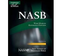 NASB Aquila Wide Margin Reference Bible, Black Calf Split Leather, Red-Letter Text NS744:XRM