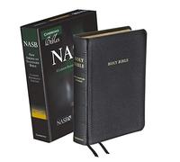 NASB Clarion Reference Bible, Black Calf Split Leather, NS484:X