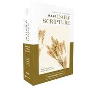 NASB, Daily Scripture, Super Giant Print, Paperback, White/Gold, 1995 Text, Comfort Print: 365 Days to Read Through the Whole Bible in a Year