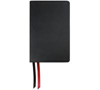 NASB Large Print Personal Size Bible with Full Translation Footnotes, Black, Genuine Cowhide Leather, 2020 text