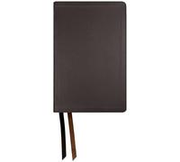 NASB Large Print Personal Size Bible with Full Translation Footnotes, Dark Brown, Genuine Cowhide Leather, 2020 text