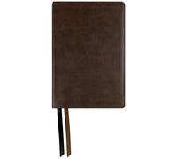 NASB Large Print Personal Size Bible with Full Translation Footnotes, Dark Brown, Leathertex, 2020 text