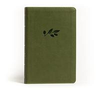 NASB Large Print Personal Size Reference Bible, Olive - Spanish Language Leather
