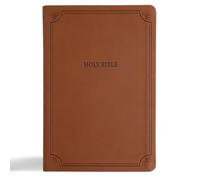 Nasb Large Print Thinline Bible, Value Edition, Brown Leathe
